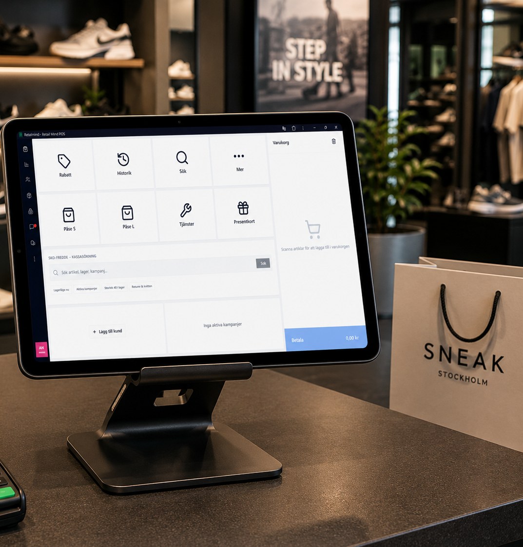 RetailMind kassasystem i skobutik